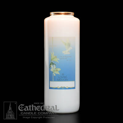 In Loving Memory 6-Day Glass Prayer Candle