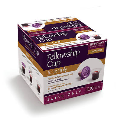 Fellowship Cup® Juice Only Prefilled Disposable Communion Cups - Box of 100