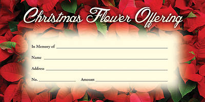 Christmas Flower Offering Envelope