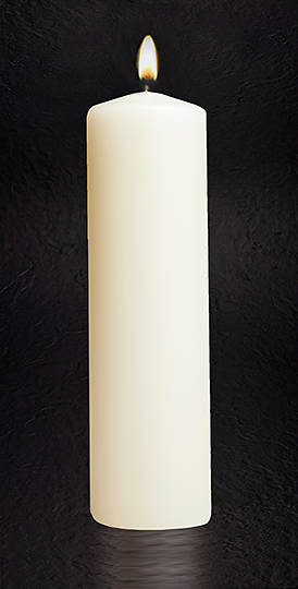 Christ Plain 11" X 3" Candle