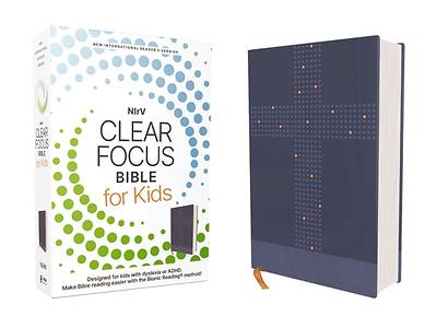 Nirv, Clear Focus Bible for Kids, Leathersoft, Blue