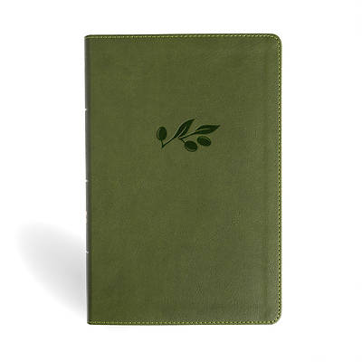 NASB Giant Print Reference Bible, Olive Leathertouch