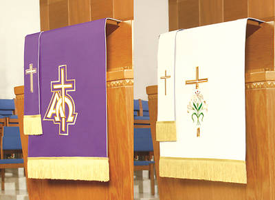 Picture of Embroidered Reversible Lent/Easter Two-Piece Parament Set