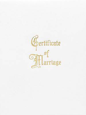 Traditional Steel-Engraved Marriage Certificate (Pkg of 3)