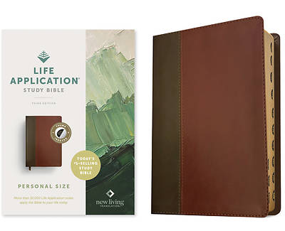 Picture of NLT Life Application Study Bible, Third Edition, Personal Size (Leatherlike, Brown/Mahogany, Indexed, Red Letter)