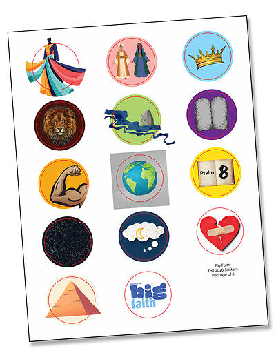 Cokesbury Kids Big Faith Fall 2026 All Ages Activity Stickers (Pkg of 6)