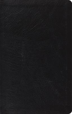 ESV Large Print Thinline Reference Bible (Genuine Leather, Black)