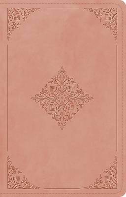 ESV Large Print Thinline Reference Bible (Trutone, Blush Rose, Fleur-De-Lis Design)