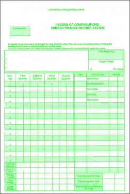 Record of Contributions Form