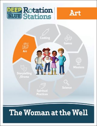 Picture of Deep Blue Rotation Station The Woman at the Well Stations