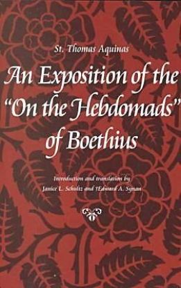Picture of An Exposition of the on the Hebdomads of Boethius