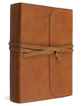 Picture of ESV Journaling Bible, Large Print (Brown, Flap with Strap)