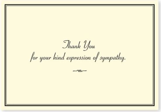 Picture of Sympathy Thank You Notes