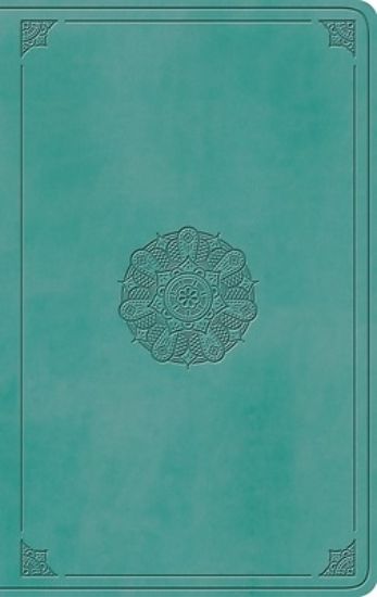 Picture of ESV Large Print Value Thinline Bible (Trutone, Turquoise, Emblem Design)