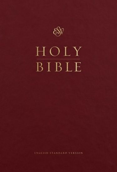 Picture of ESV Pew and Worship Bible, Large Print (Burgundy)
