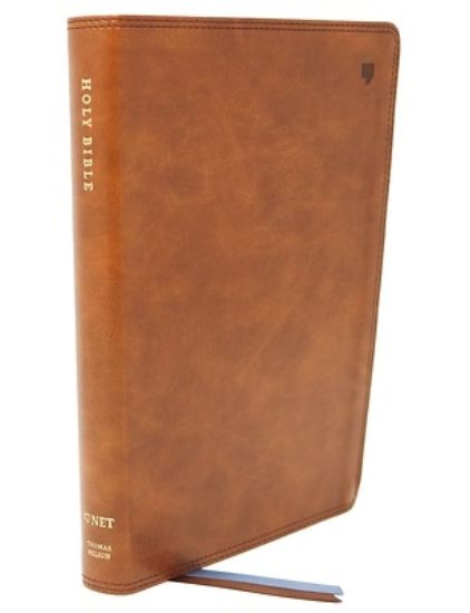 Picture of Net Bible, Thinline Large Print, Leathersoft, Brown, Comfort Print