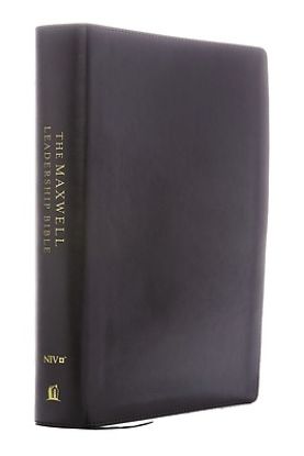 Picture of NIV Maxwell Leadership Bible, 3rd Edition, Premium Bonded Leather, Burgundy, Comfort Print
