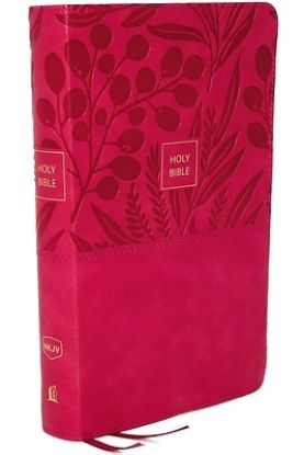 Picture of Nkjv, Reference Bible, Personal Size Large Print, Leathersoft, Pink, Red Letter Edition, Comfort Print
