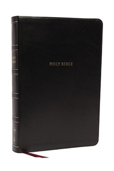 Picture of Nkjv, Reference Bible, Super Giant Print, Leathersoft, Black, Red Letter Edition, Comfort Print