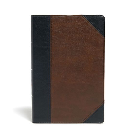 Picture of KJV Large Print Personal Size Reference Bible, Brown/Black Leathertouch Indexed