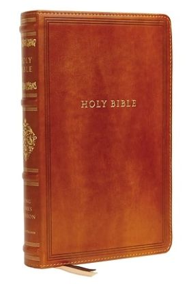 Picture of Kjv, Sovereign Collection Bible, Personal Size, Leathersoft, Brown, Red Letter Edition, Comfort Print