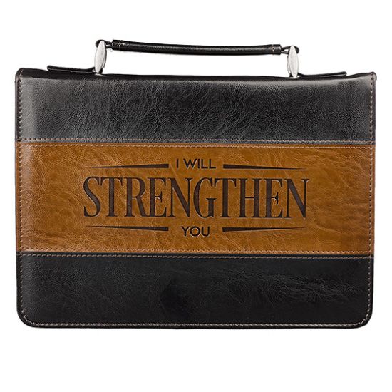 Picture of I Will Strengthen You Bible Cover Large