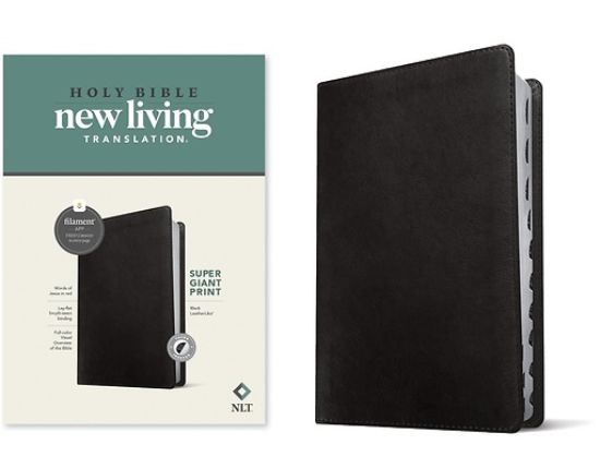 Picture of NLT Super Giant Print Bible, Filament Enabled Edition (Red Letter, Leatherlike, Black, Indexed)