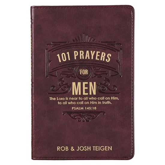 Picture of 101 Prayers for Men, Powerful Prayers to Encourage Men, Faux Leather Flexcover