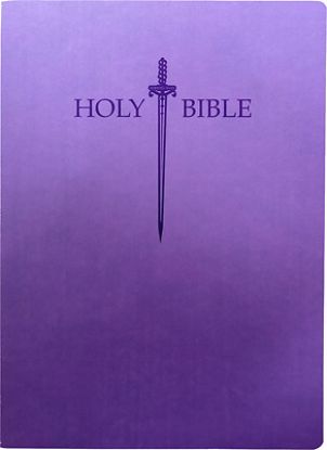 Picture of Kjver Sword Holy Bible, Large Print, Royal Purple Ultrasoft, Thumb Index