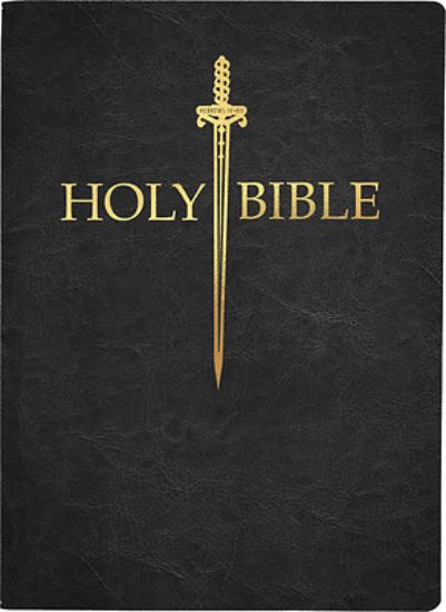 Picture of KJV Sword Bible, Large Print, Black Genuine Leather, Thumb Index