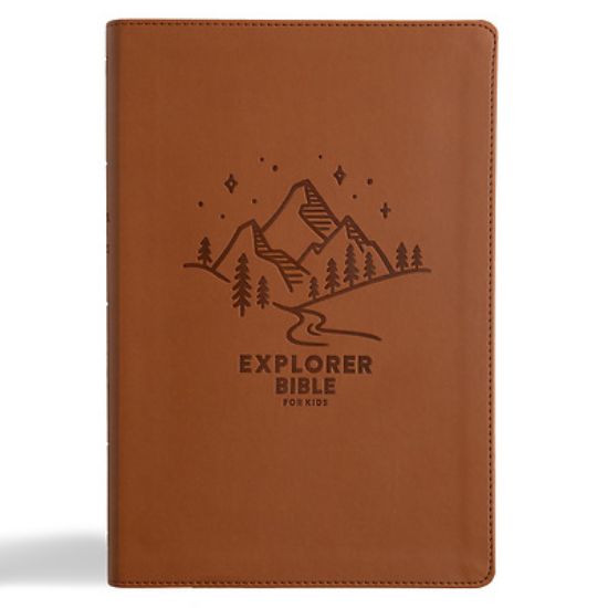 Picture of KJV Explorer Bible for Kids, Brown Leathertouch, Indexed