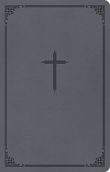 Picture of CSB Thinline Bible, Value Edition, Charcoal Leathertouch