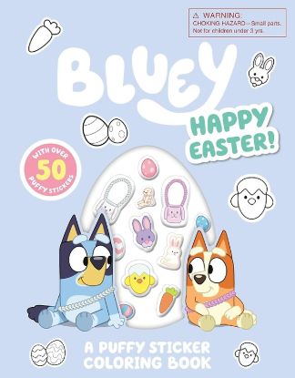 Picture of Bluey Happy Easter! a Puffy Sticker Coloring Book Happy Easter! a Puffy Sticker Coloring Book