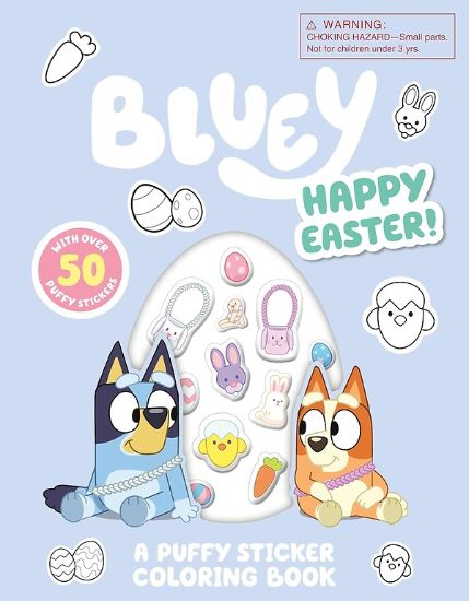 Picture of Bluey Happy Easter! a Puffy Sticker Coloring Book Happy Easter! a Puffy Sticker Coloring Book