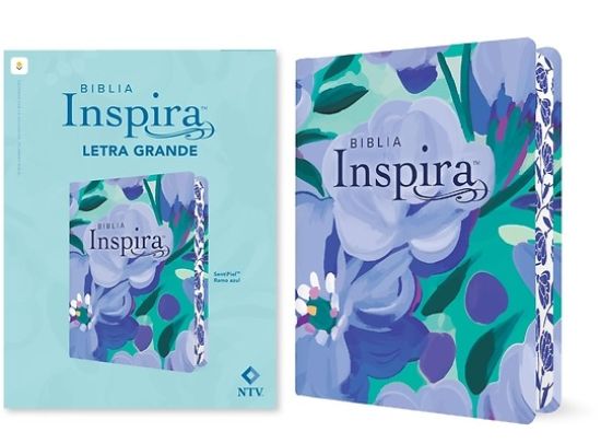 Picture of Biblia Inspira Ntv, Letra Grande Con Filament (Sentipiel, Ramo Azul)