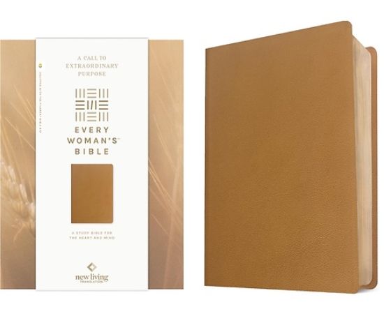 Picture of NLT Every Woman's Bible, Filament Enabled (Genuine Leather, Camel, Red Letter)