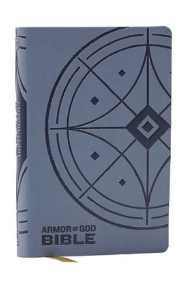 Picture of NKJV Armor of God Bible, Blue/Gray Leathersoft (Children's Bible, Red Letter, Comfort Print, Holy Bible)