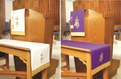 Picture of Embroidered Reversible Lent/Easter Three-Piece Parament Set