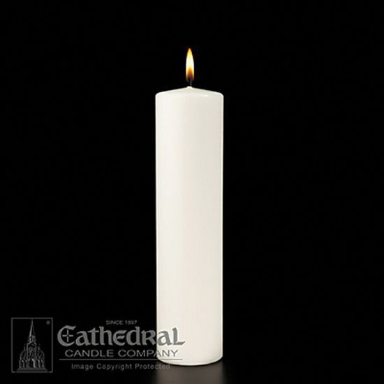 Picture of Plain White Christ Candle 3" x 12"