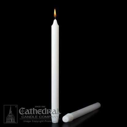 Picture of Stearic Altar Candles Cathedral 15 x 1 1/8 Pack of 12 Self-fitting