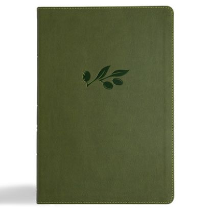 Picture of CSB Super Giant Print Reference Bible, Digital Study Edition, Olive Leathertouch, Indexed