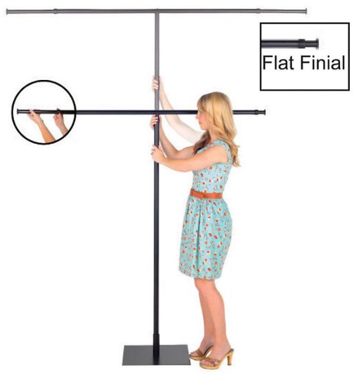 Picture of Black Universal Banner T-Pole Set (Pole and Stand)