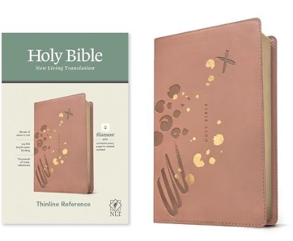 Picture of NLT Thinline Reference Bible, Filament Enabled Edition (Red Letter, Leatherlike, Pink)