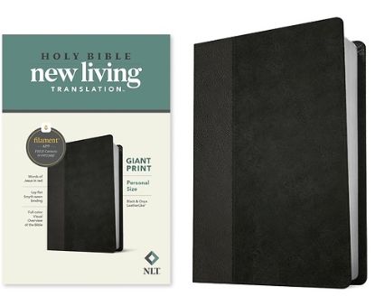 Picture of NLT Personal Size Giant Print Bible, Filament Enabled Edition (Red Letter, Leatherlike, Black/Onyx)