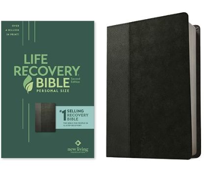 Picture of NLT Life Recovery Bible, Second Edition, Personal Size (Leatherlike, Black/Onyx)