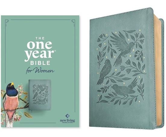 Picture of NLT the One Year Bible for Women (Leatherlike, Birdsong Teal)