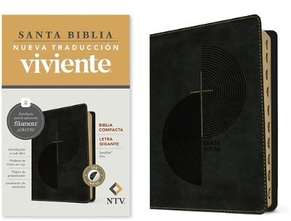 Picture of Biblia Compacta Ntv, Letra Gigante Con Filament (Sentipiel, Gris, Índice, Letra Roja)