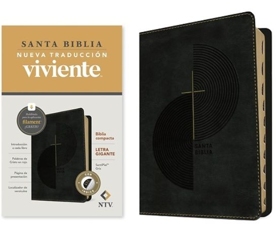 Picture of Biblia Compacta Ntv, Letra Gigante Con Filament (Sentipiel, Gris, Índice, Letra Roja)