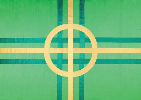 Picture of Convergence Kelly Dupioni Altar Frontal