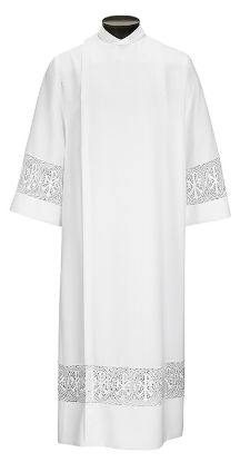 Picture of Women's Wrap Around Style Alb with Chi-Rho Lace Insert